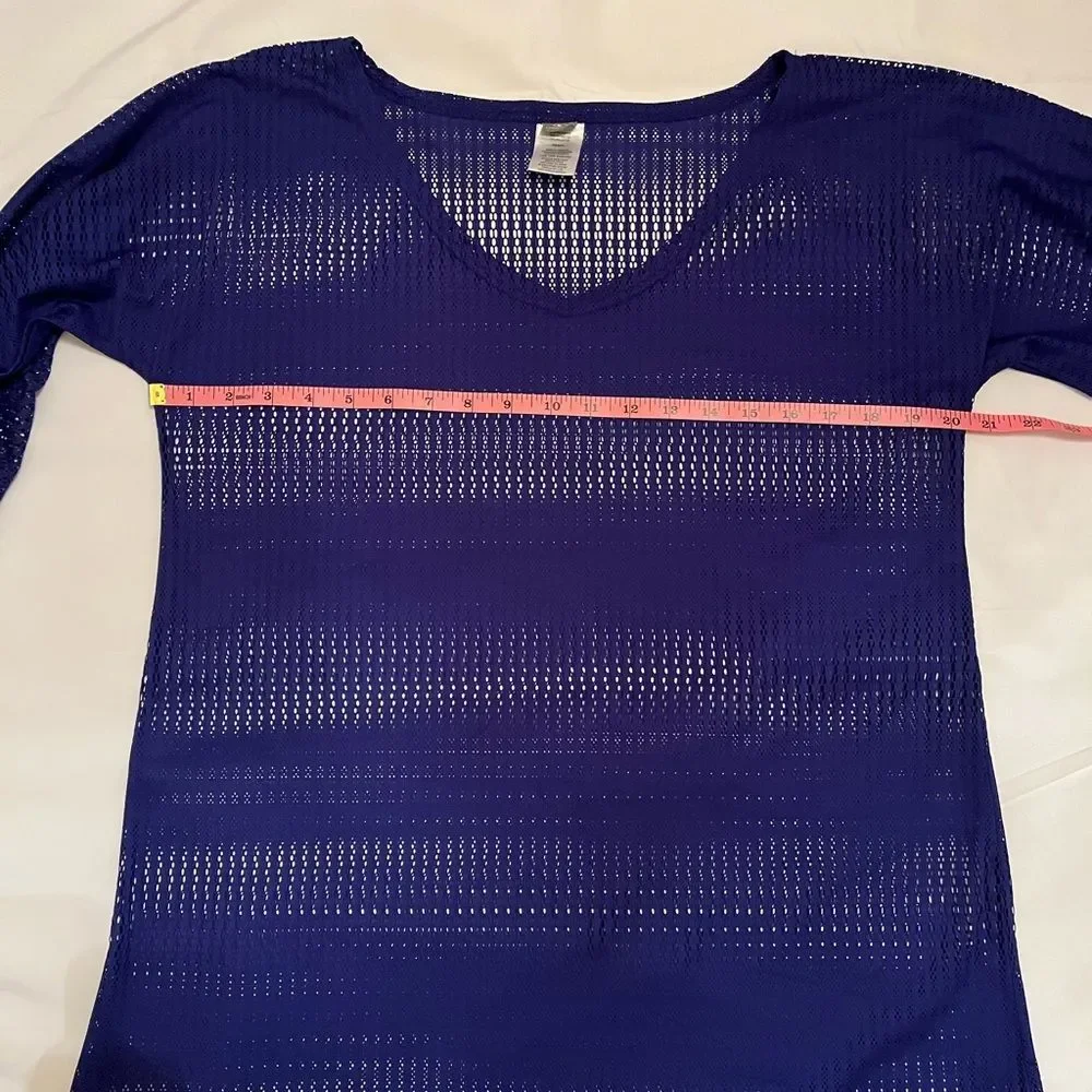 O'Neill Royal Blue Mesh Swim Cover-Up size XS/S See Through Beach Summer Comfy